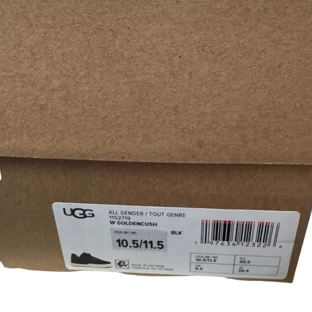 New UGG Goldencush Men's Women's Black Sneakers  10.5